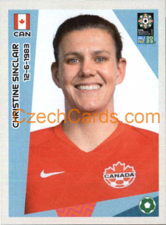 Chrstine Sinclair Panini 2023 FIFA Women's World Cup Sticker #138