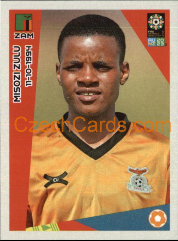 Misozi Zulu Panini 2023 FIFA Women's World Cup Sticker #182