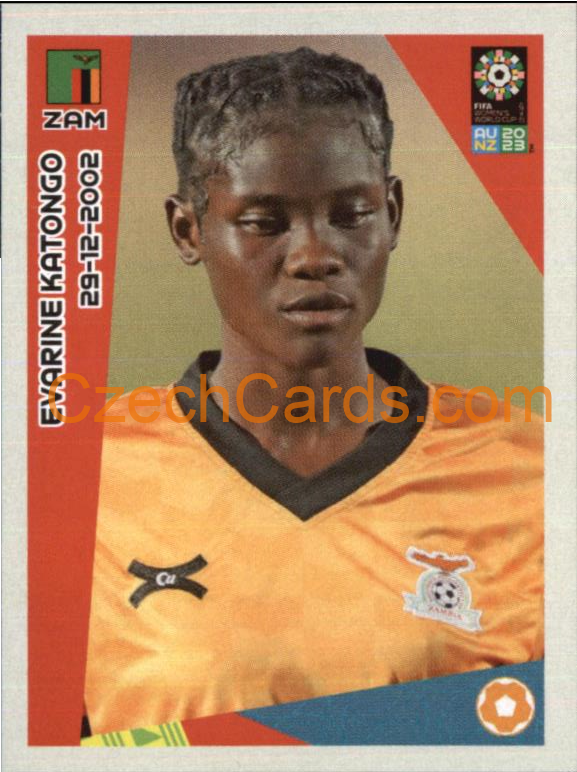 Evarine Katongo Panini 2023 FIFA Women's World Cup Sticker #186
