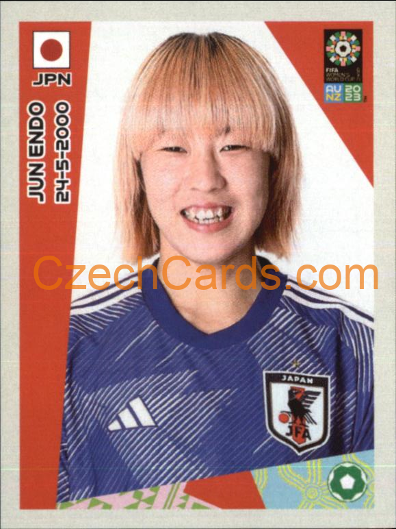 Jun Endo Panini 2023 FIFA Women's World Cup Sticker #208