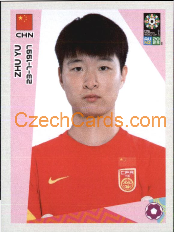 Zhu Yu Panini 2023 FIFA Women's World Cup Sticker #261