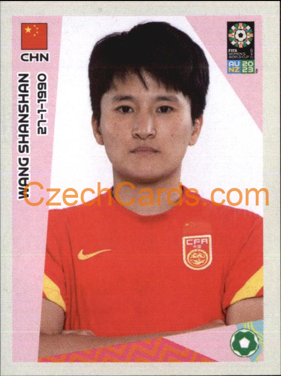 Wang Shanshan Panini 2023 FIFA Women's World Cup Sticker #275