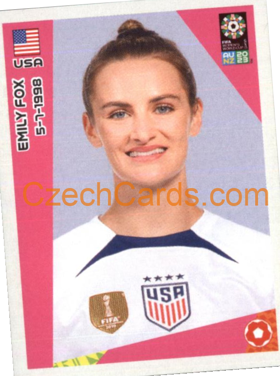 Emily Fox Panini 2023 FIFA Women's World Cup Sticker #314