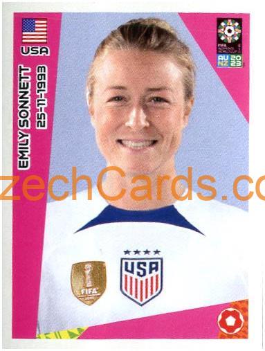 Emily Sonnett Panini 2023 FIFA Women's World Cup Sticker #315