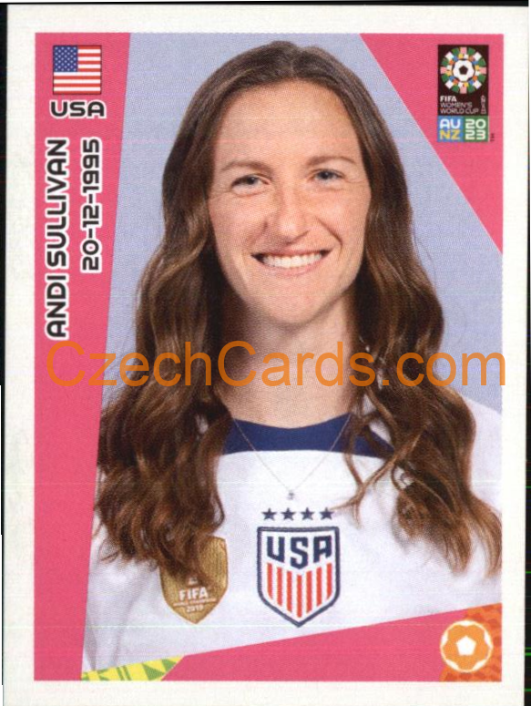 Andi Sullivan Panini 2023 FIFA Women's World Cup Sticker #317