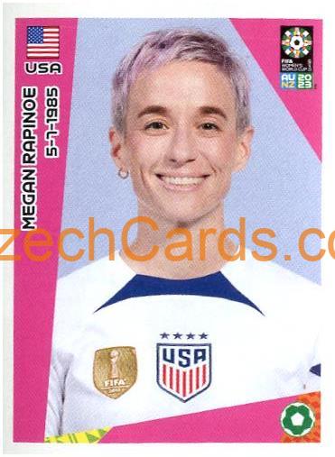 Megan Rapinoe Panini 2023 FIFA Women's World Cup Sticker #321