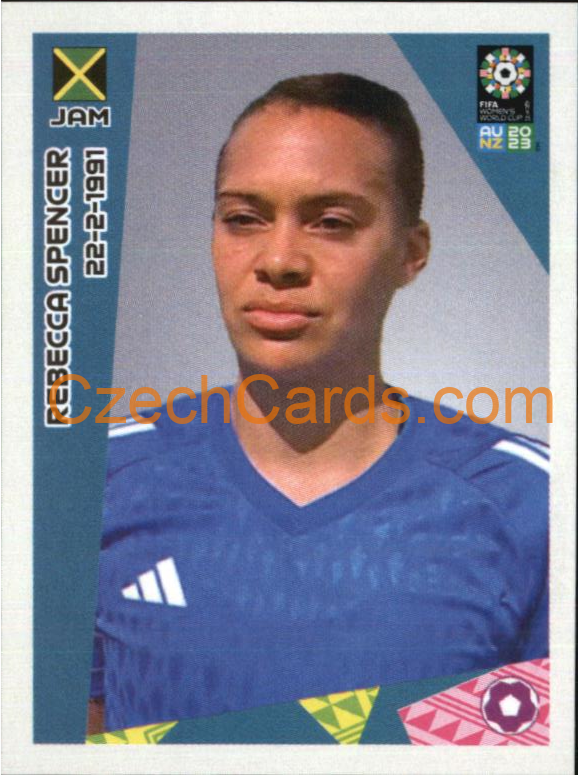Rebecca Spencer Panini 2023 FIFA Women's World Cup Sticker #395