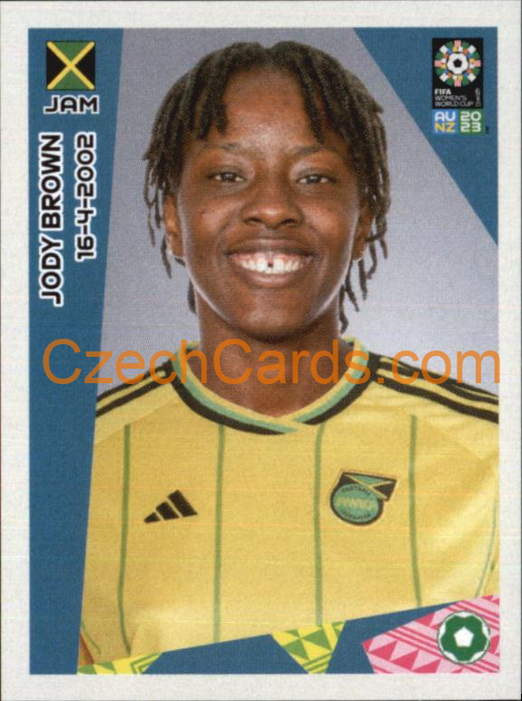 Jody Brown Panini 2023 FIFA Women's World Cup Sticker #410