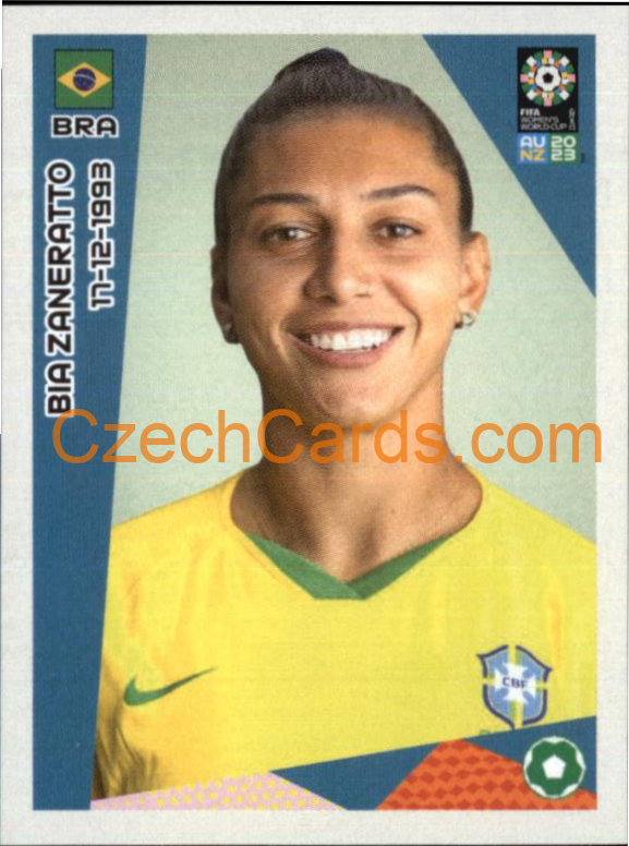 Bia Zaneratto Panini 2023 FIFA Women's World Cup Sticker #424