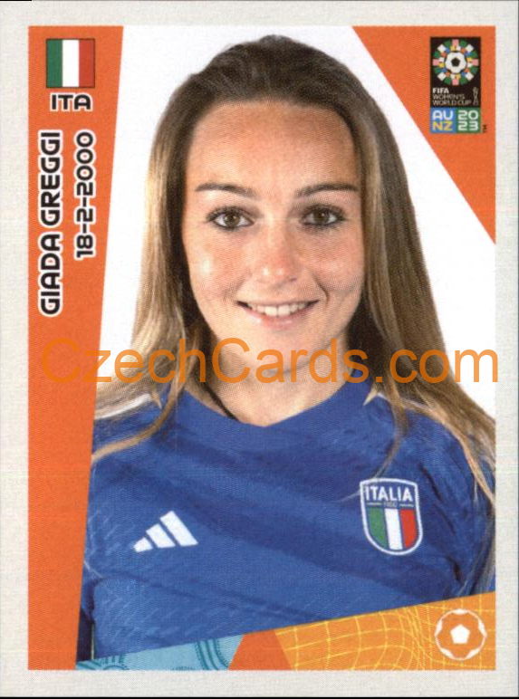 Giada Greggi Panini 2023 FIFA Women's World Cup Sticker #487