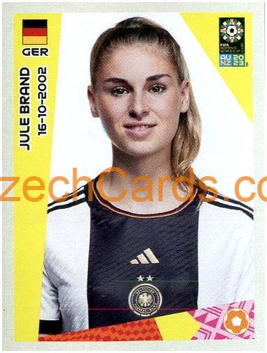 Jule Brand Panini 2023 FIFA Women's World Cup Sticker #520