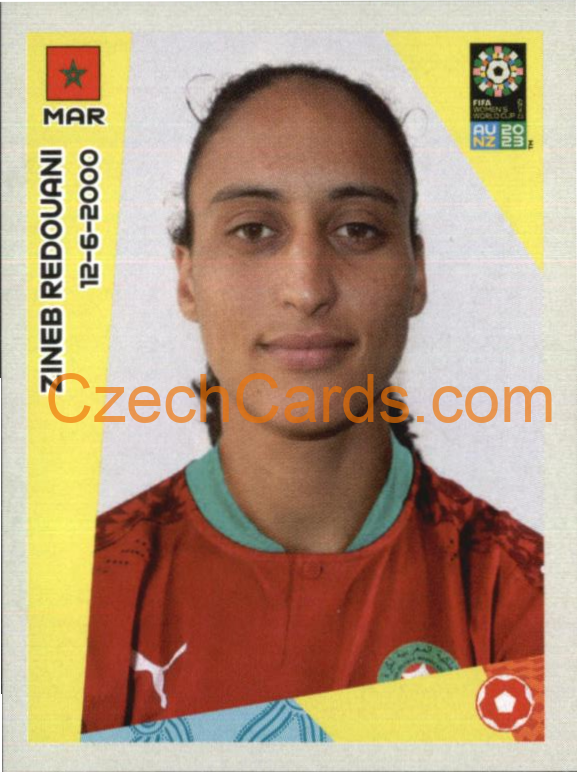 Zineb Redouani Panini 2023 FIFA Women's World Cup Sticker #532