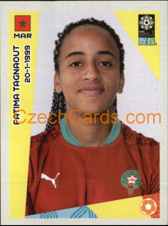 Fatima Tagnaout Panini 2023 FIFA Women's World Cup Sticker #537