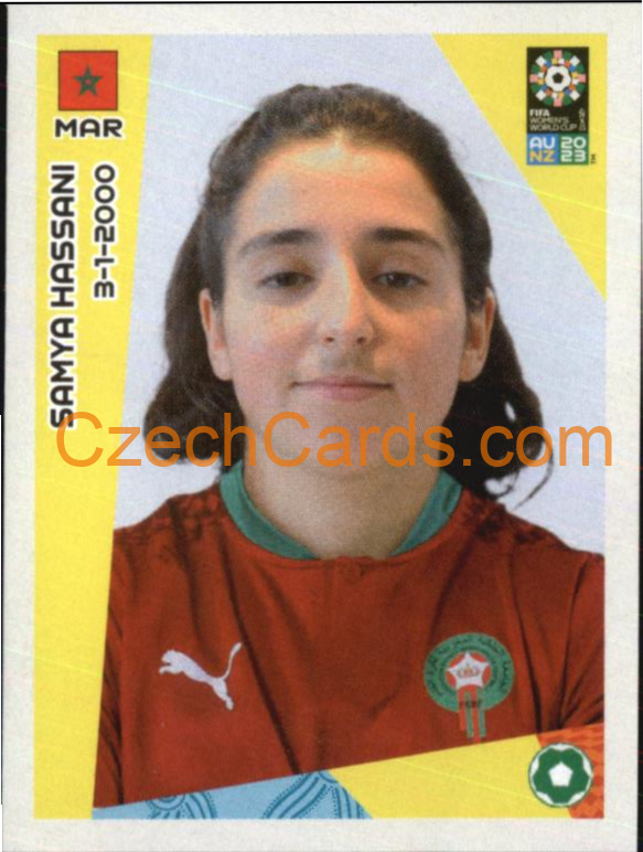 Samya Hassani Panini 2023 FIFA Women's World Cup Sticker #546