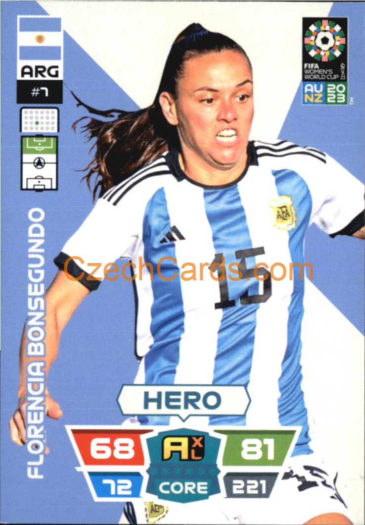 Florencia Bonsegundo 2023 Panini FIFA Women's World Cup Adrenalyn XL #7