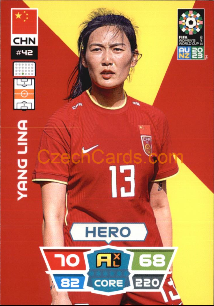 Yang Lina 2023 Panini FIFA Women's World Cup Adrenalyn XL #42