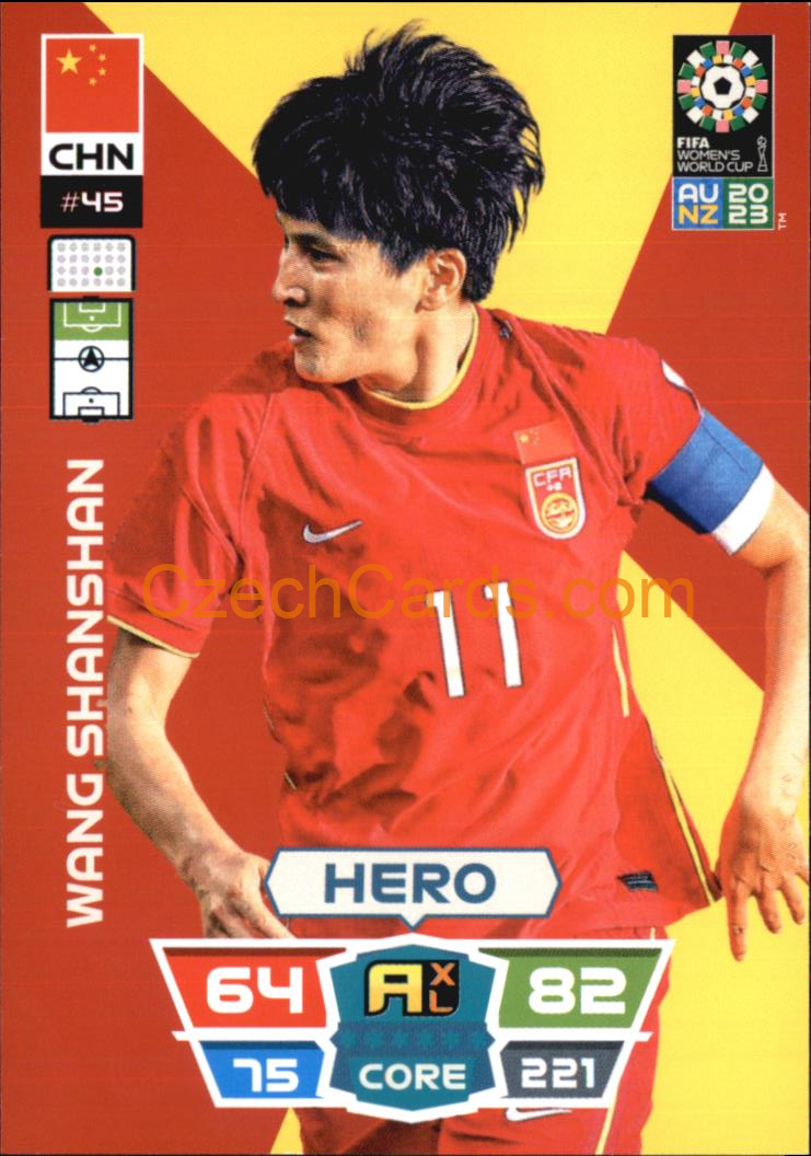 Wang Shanshan 2023 Panini FIFA Women's World Cup Adrenalyn XL #45