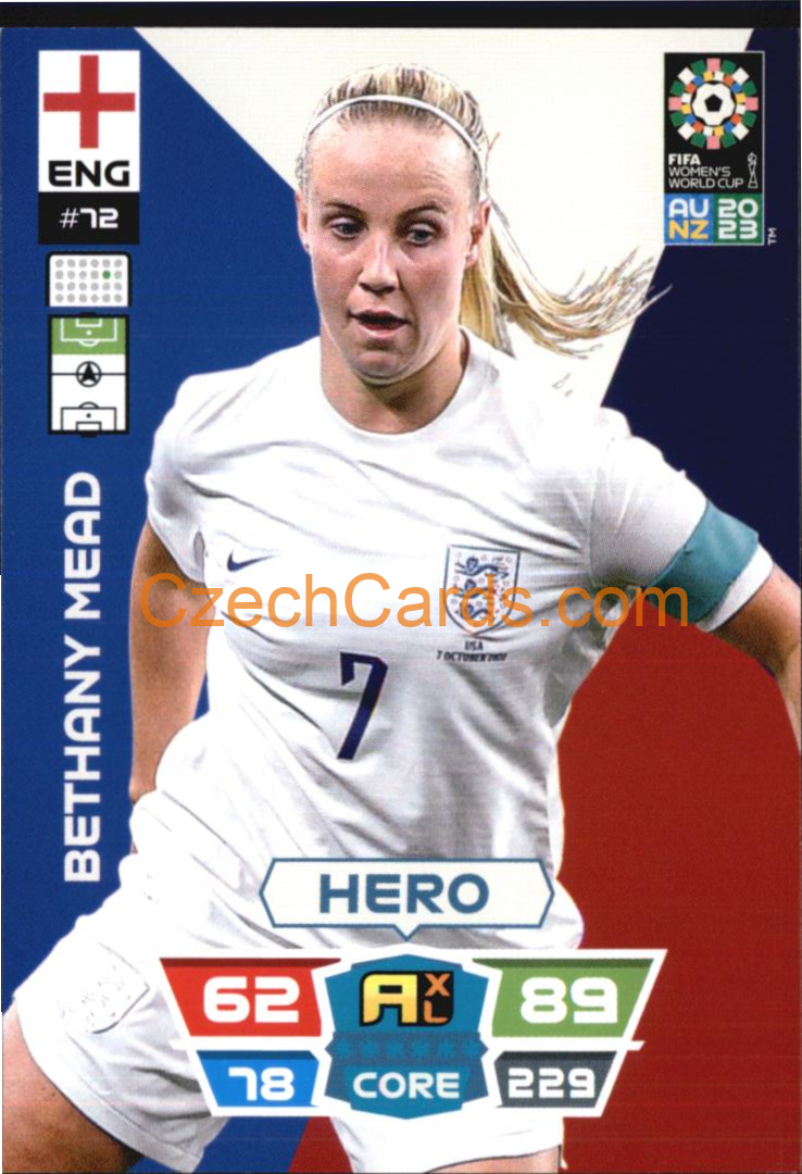 Bethany Mead 2023 Panini FIFA Women's World Cup Adrenalyn XL #72