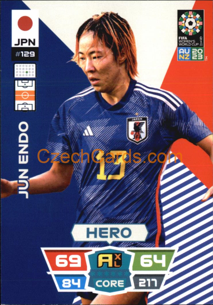 Jun Endo 2023 Panini FIFA Women's World Cup Adrenalyn XL #129