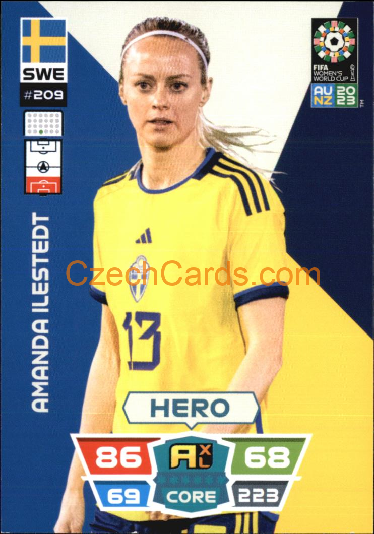 Amanda Ilestedt 2023 Panini FIFA Women's World Cup Adrenalyn XL #209