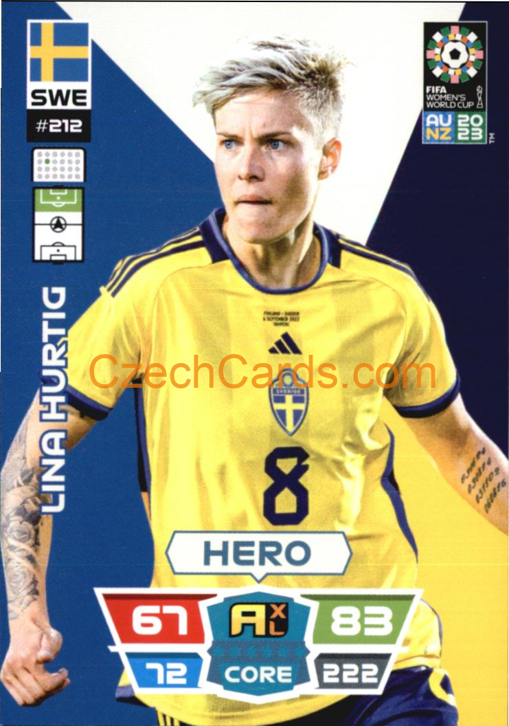 Lina Hurtig 2023 Panini FIFA Women's World Cup Adrenalyn XL #212