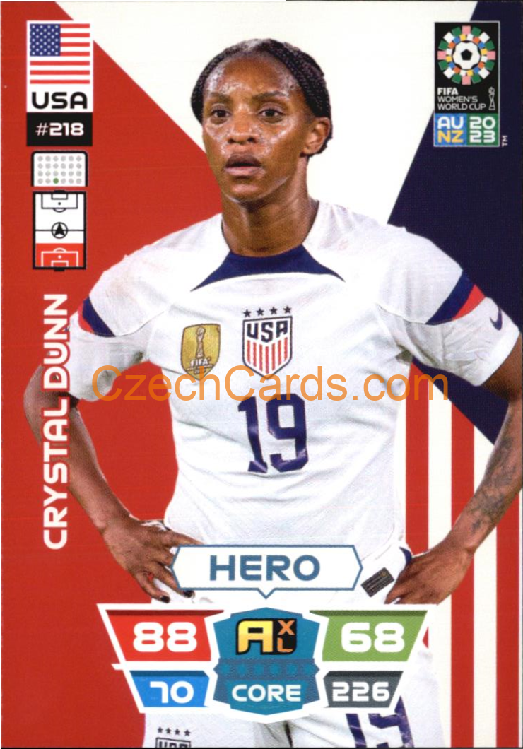 Crystal Dunn 2023 Panini FIFA Women's World Cup Adrenalyn XL #218