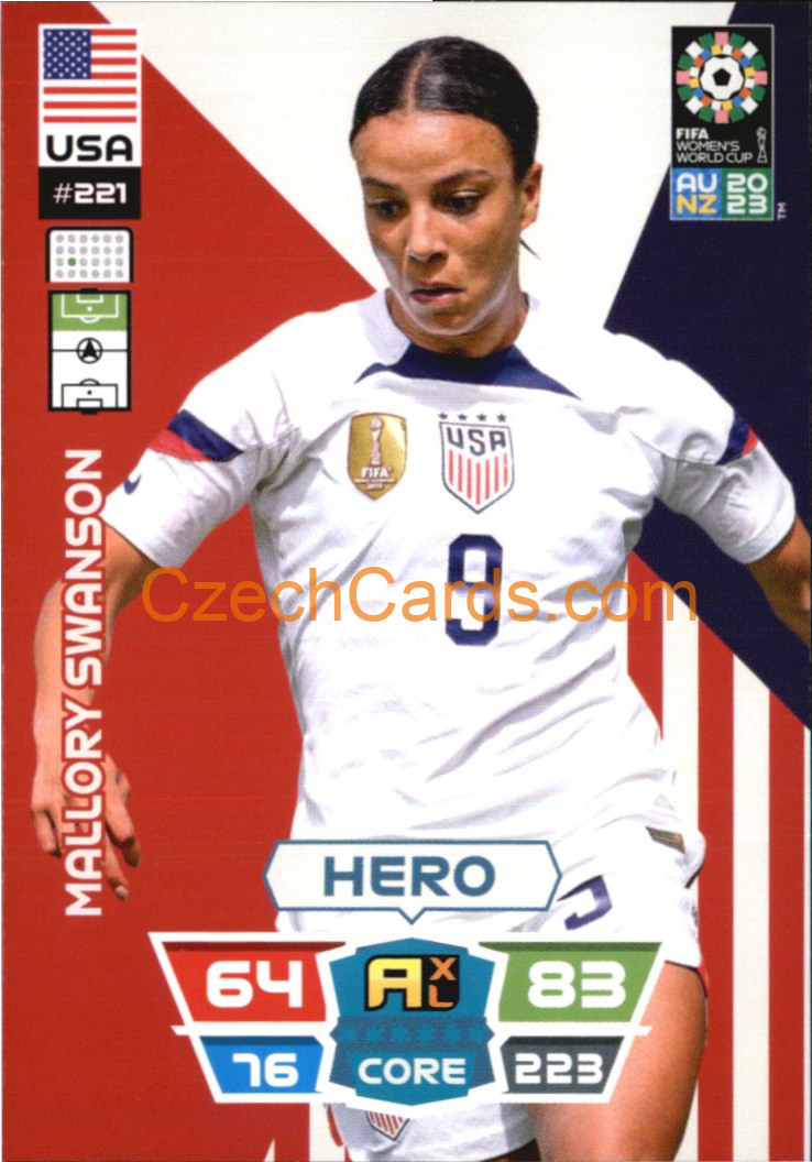 Mallory Swanson 2023 Panini FIFA Women's World Cup Adrenalyn XL #221