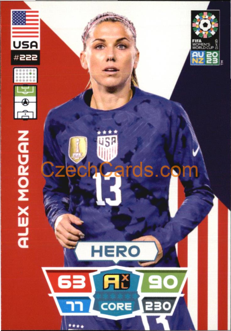 Alex Morgan 2023 Panini FIFA Women's World Cup Adrenalyn XL #222