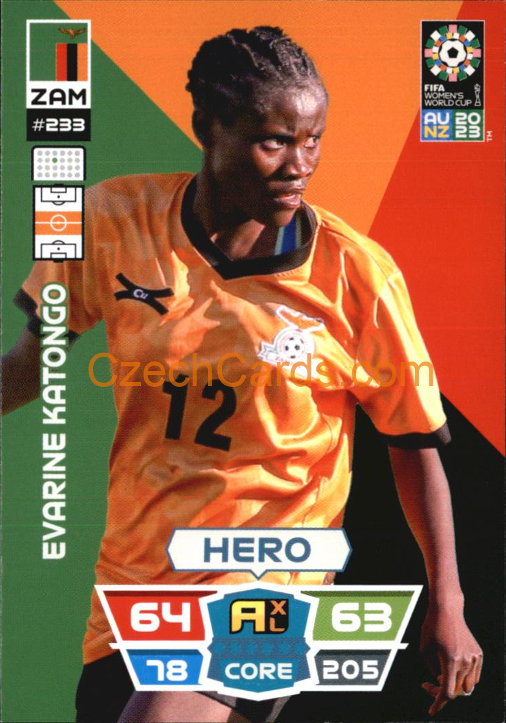 Evarine Katongo 2023 Panini FIFA Women's World Cup Adrenalyn XL #233