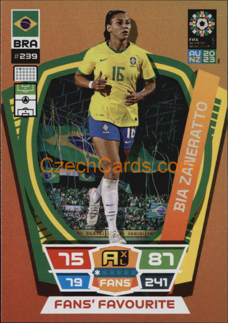 Bia Zaneratto 2023 Panini FIFA Women's World Cup Adrenalyn FANS #239
