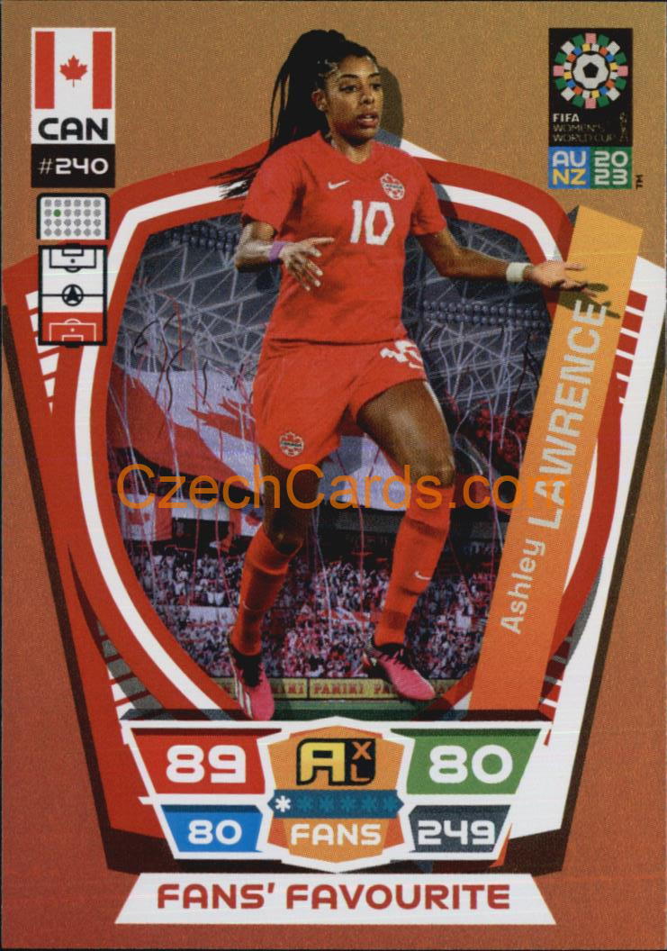 Ashely Lawrence 2023 Panini FIFA Women's World Cup Adrenalyn FANS #240