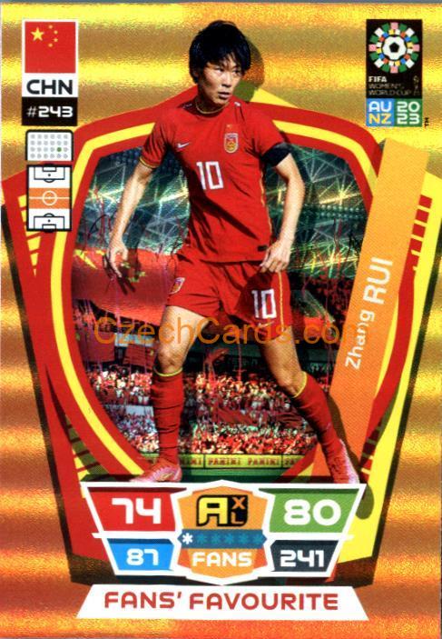 Zhang Rui 2023 Panini FIFA Women's World Cup Adrenalyn FANS #243
