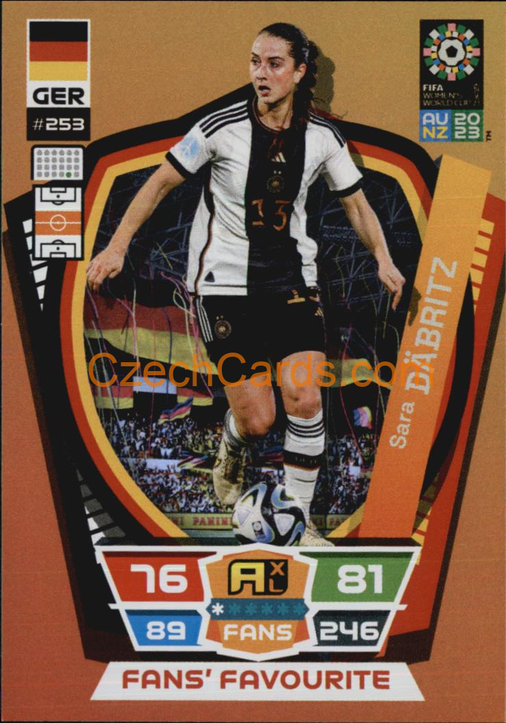 Sara Däbritz 2023 Panini FIFA Women's World Cup Adrenalyn FANS #253
