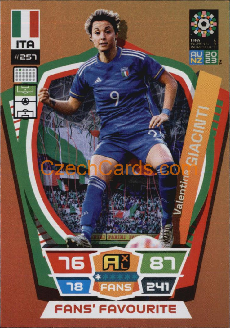 Valentina Giacinti 2023 Panini FIFA Women's World Cup Adrenalyn FANS #257