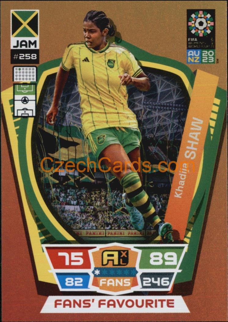 Khadija Shaw 2023 Panini FIFA Women's World Cup Adrenalyn FANS #258
