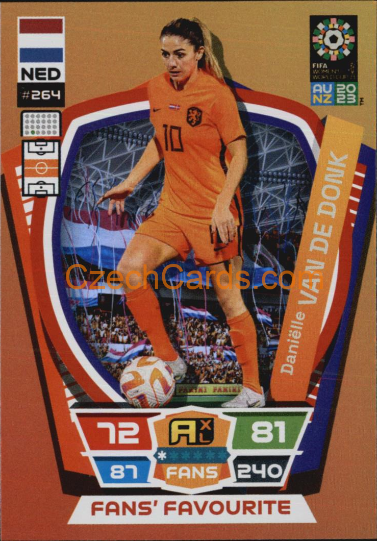 Daniëlle van de Donk 2023 Panini FIFA Women's World Cup Adrenalyn FANS #264