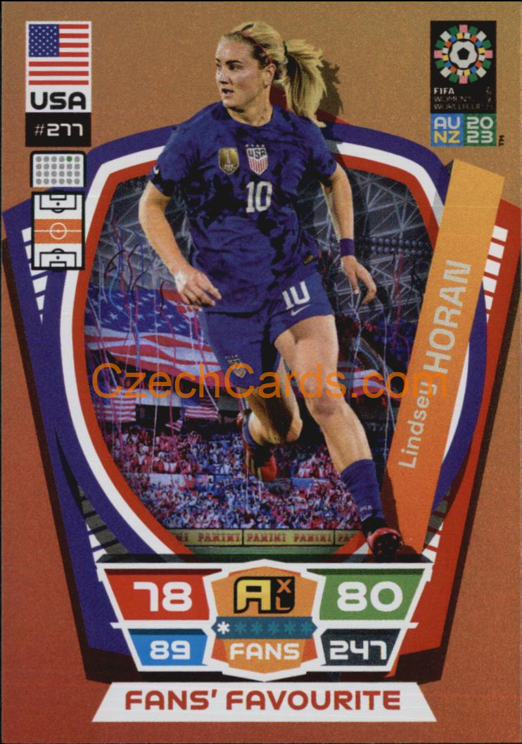Lindsey Horan 2023 Panini FIFA Women's World Cup Adrenalyn FANS #277