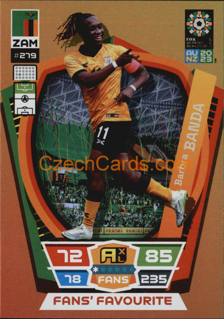 Barbra Banda 2023 Panini FIFA Women's World Cup Adrenalyn FANS #279
