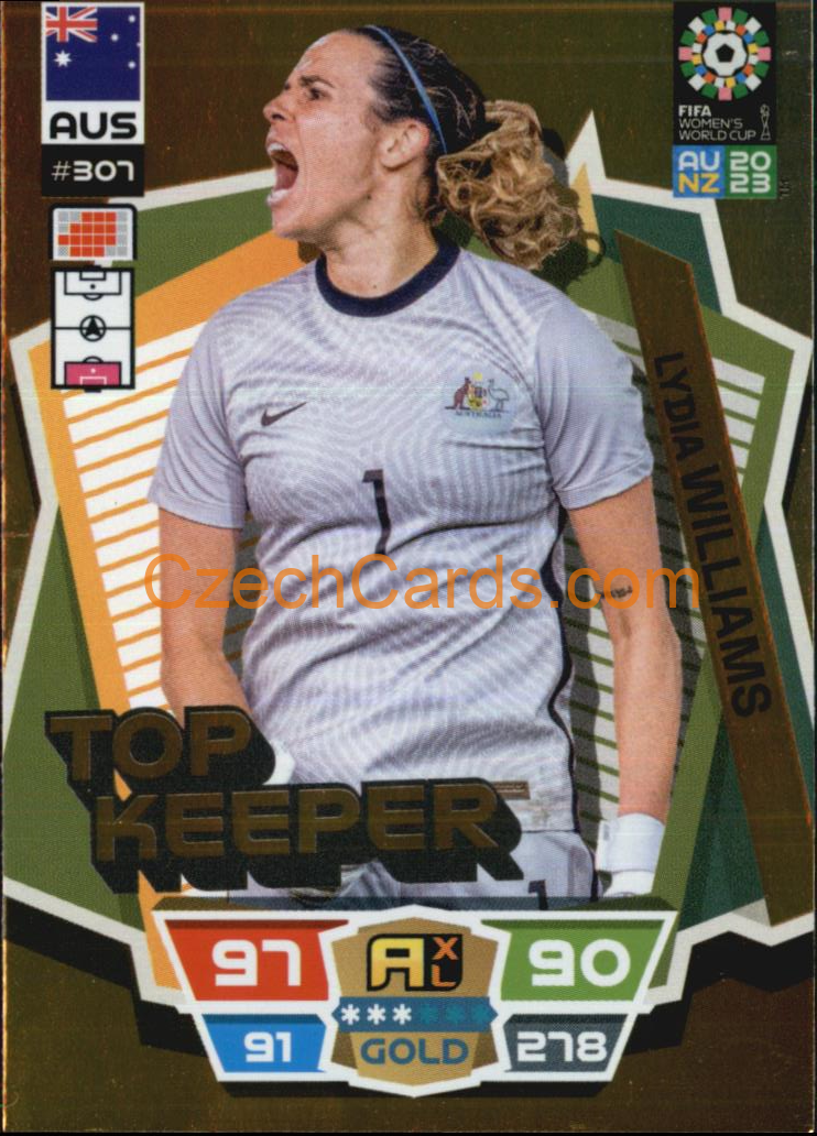 Lydia Williams 2023 Panini FIFA Women's World Cup Adrenalyn GOLD #307