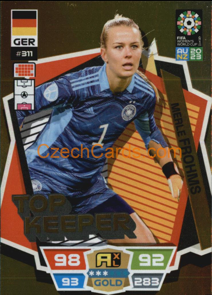Merle Frohms 2023 Panini FIFA Women's World Cup Adrenalyn GOLD #311