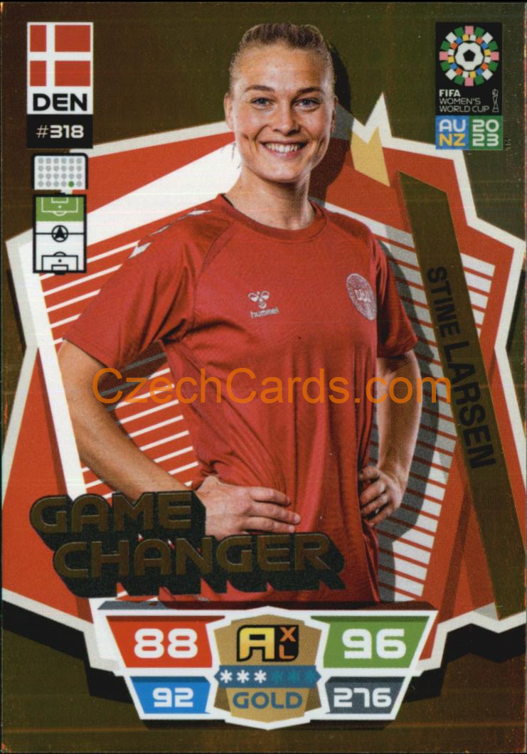 Stine Larsen 2023 Panini FIFA Women's World Cup Adrenalyn GOLD #318