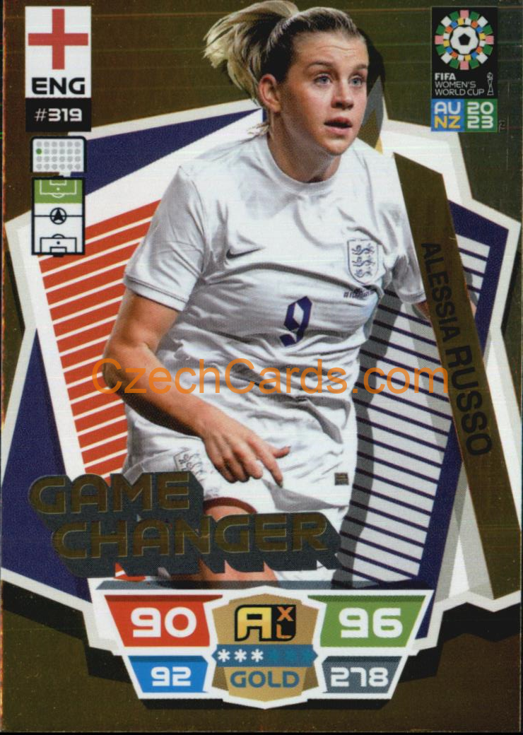 Alessia Russo 2023 Panini FIFA Women's World Cup Adrenalyn GOLD #319