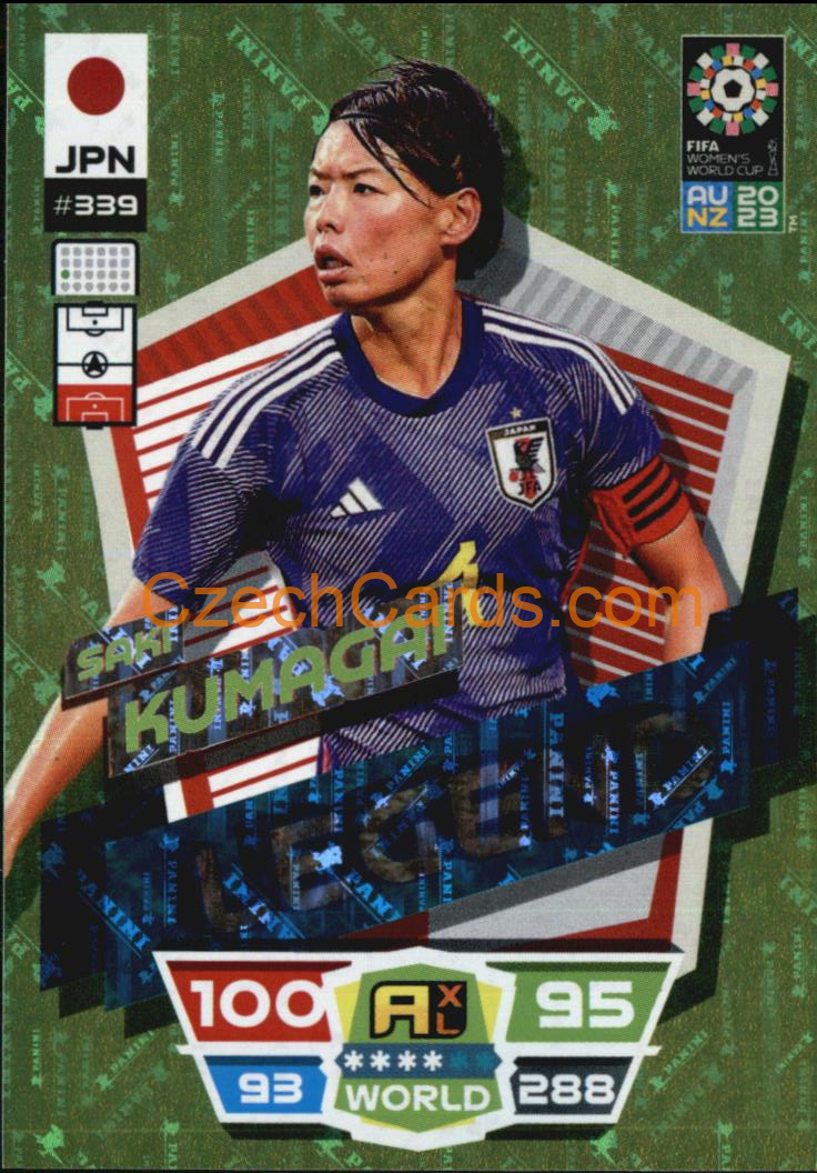 Saki Kumagai 2023 Panini FIFA Women's World Cup Adrenalyn LEGENDS #339