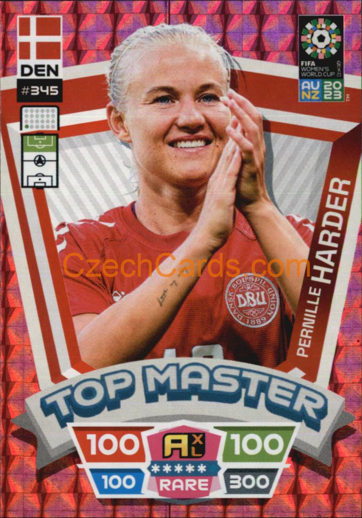Pernille Harder 2023 Panini FIFA Women's World Cup Adrenalyn TOP MASTER #345