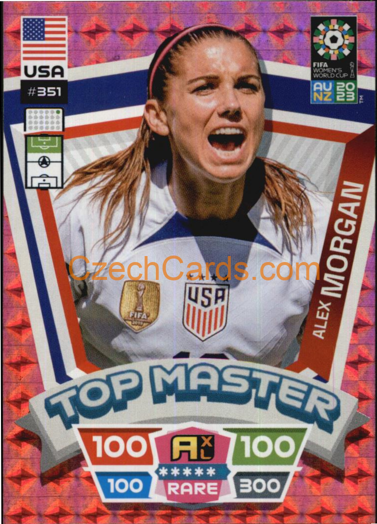 Alex Morgan 2023 Panini FIFA Women's World Cup Adrenalyn TOP MASTER #351