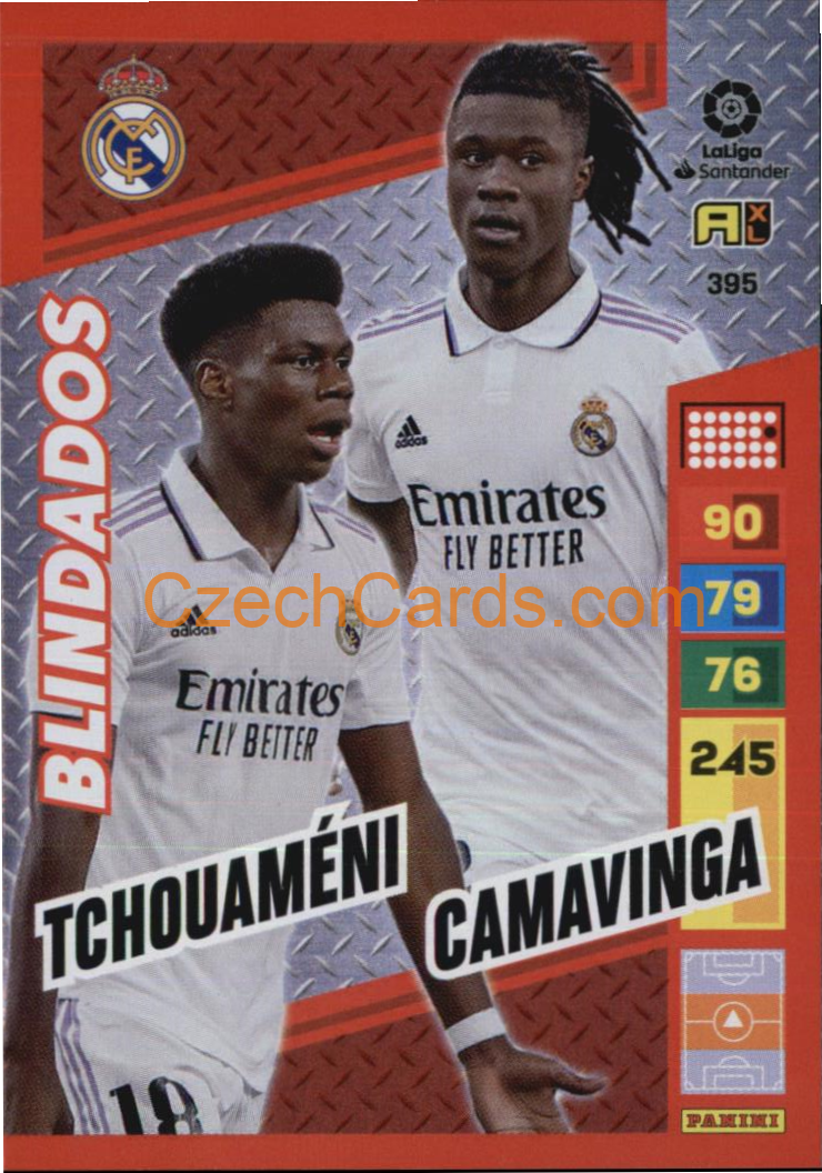 Tchouaméni / Camavinga 2022/23 Panini LaLiga Santander Adrenalyn Blindados #395