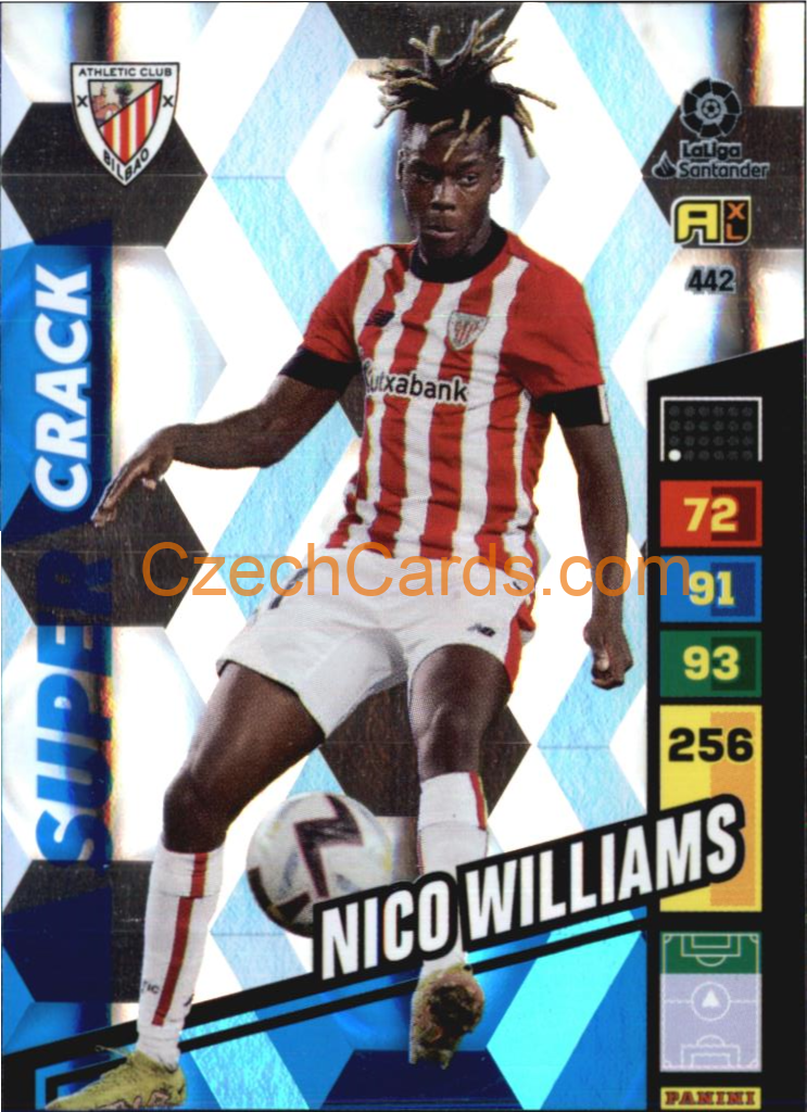 Nico Williams 2022/23 Panini LaLiga Santander  Adrenalyn Super Cracks #442