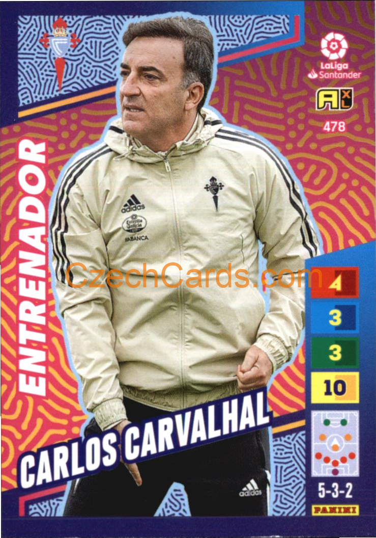 Carlos Carvalhal 2022/23 Panini LaLiga Santander  Adrenalyn Entrenadores #478