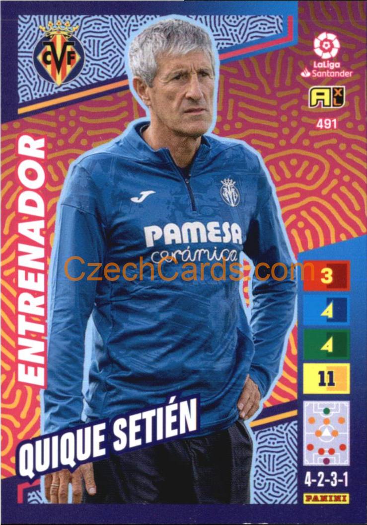 Quique Setién 2022/23 Panini LaLiga Santander  Adrenalyn Entrenadores #491