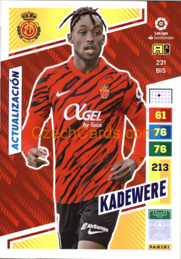 Tino Kadewere 2022/23 Panini LaLiga Santander  Adrenalyn  #231bis